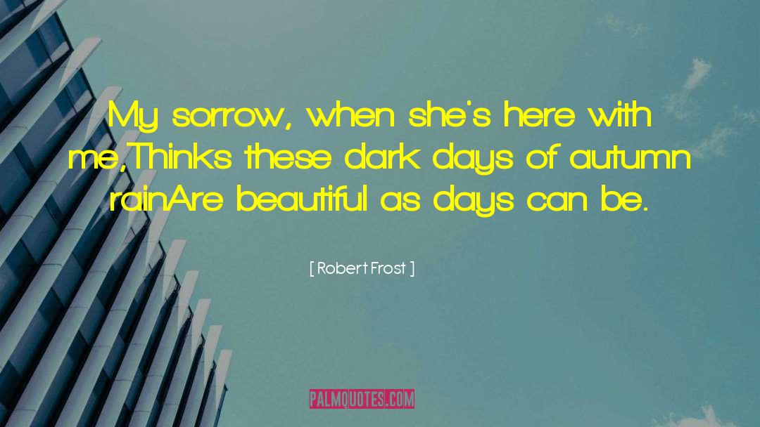 Dark Days quotes by Robert Frost