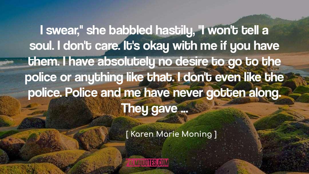 Dark Desire Brenda quotes by Karen Marie Moning