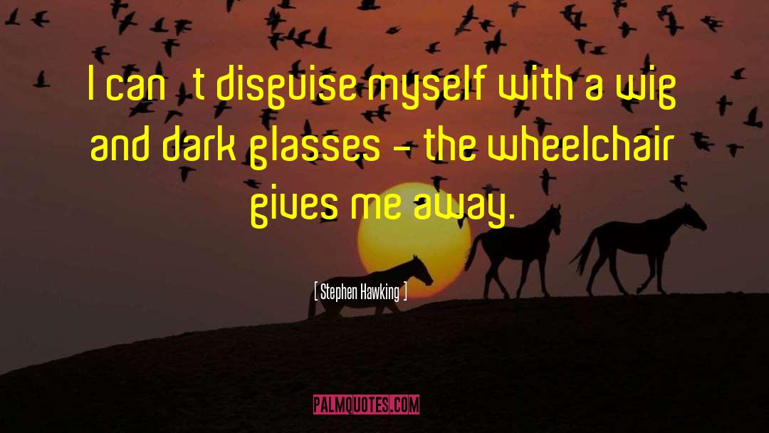 Dark Glasses quotes by Stephen Hawking