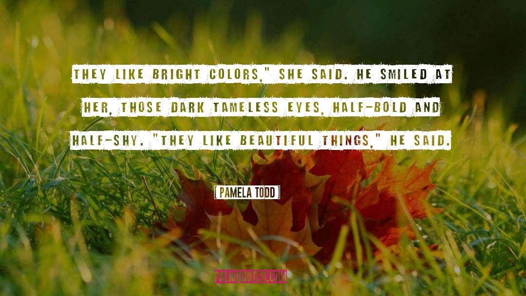 Dark Glasses quotes by Pamela Todd