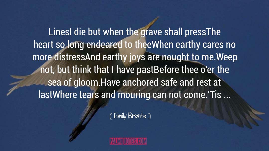 Dark Poem quotes by Emily Bronte