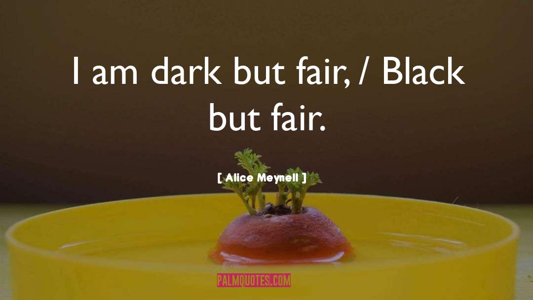 Dark quotes by Alice Meynell