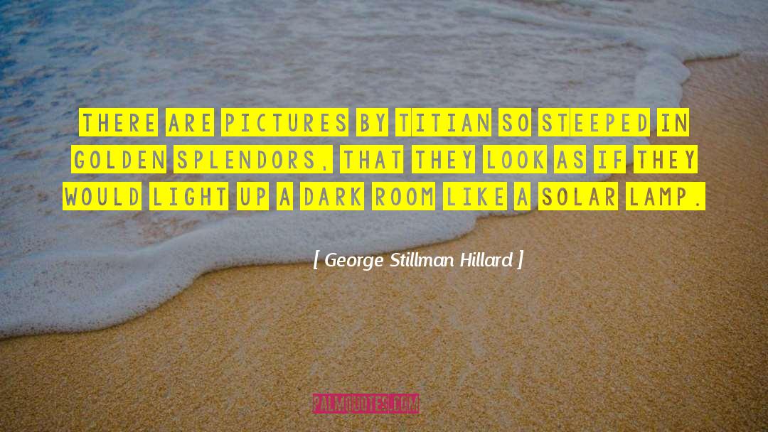 Dark Room quotes by George Stillman Hillard