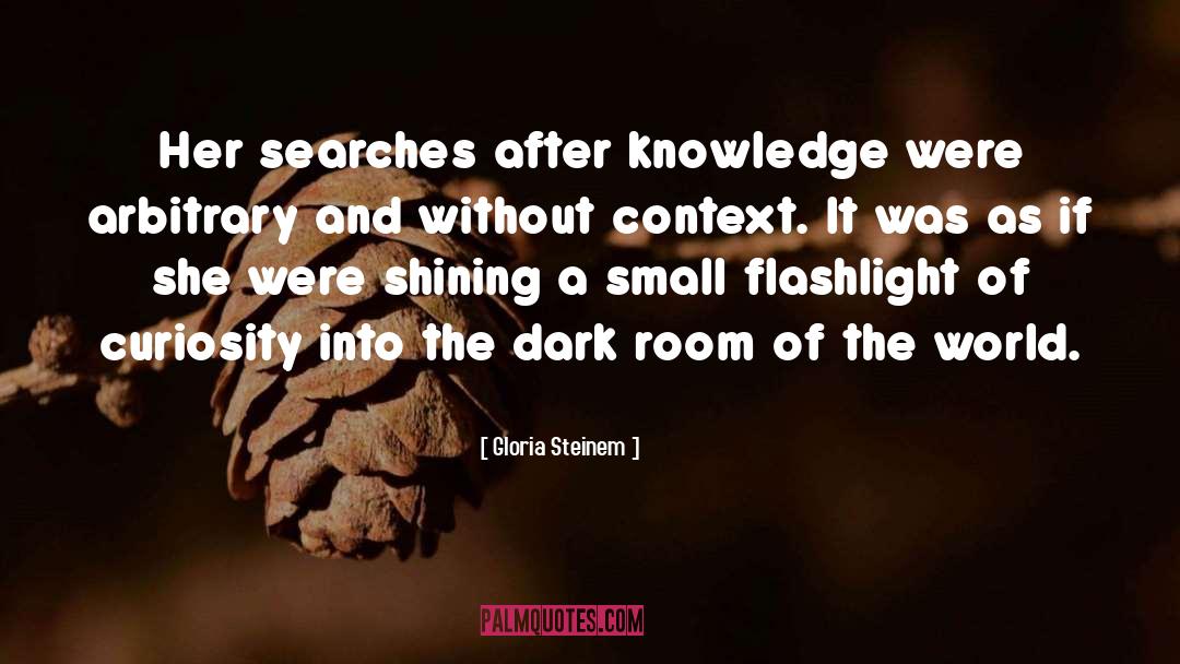 Dark Room quotes by Gloria Steinem