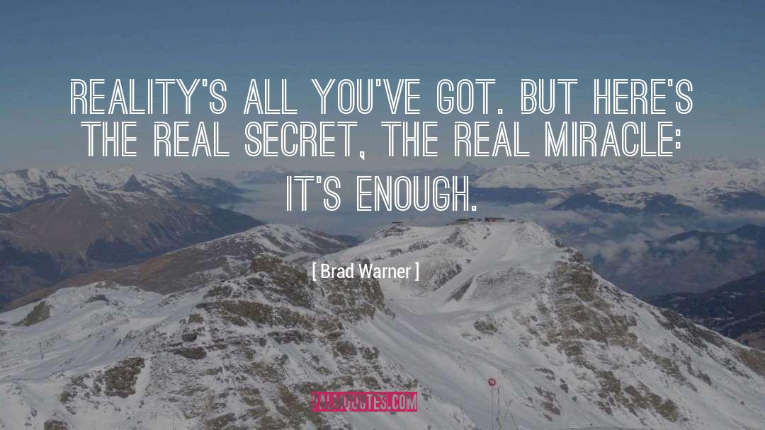 Dark Secret quotes by Brad Warner