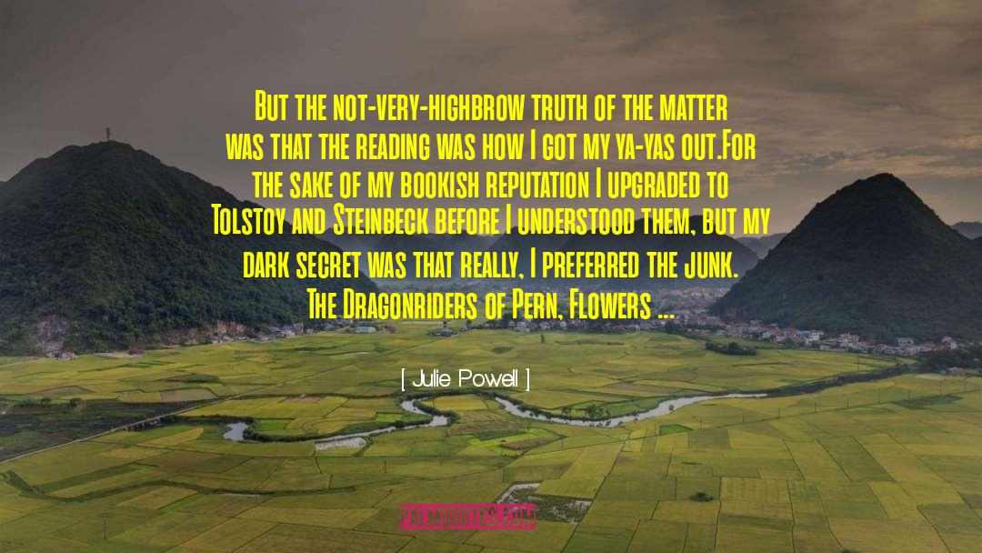 Dark Secret quotes by Julie Powell