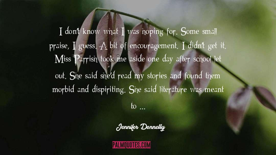 Dark Similies quotes by Jennifer Donnelly