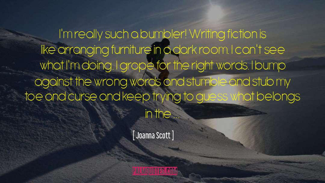 Dark Similies quotes by Joanna Scott