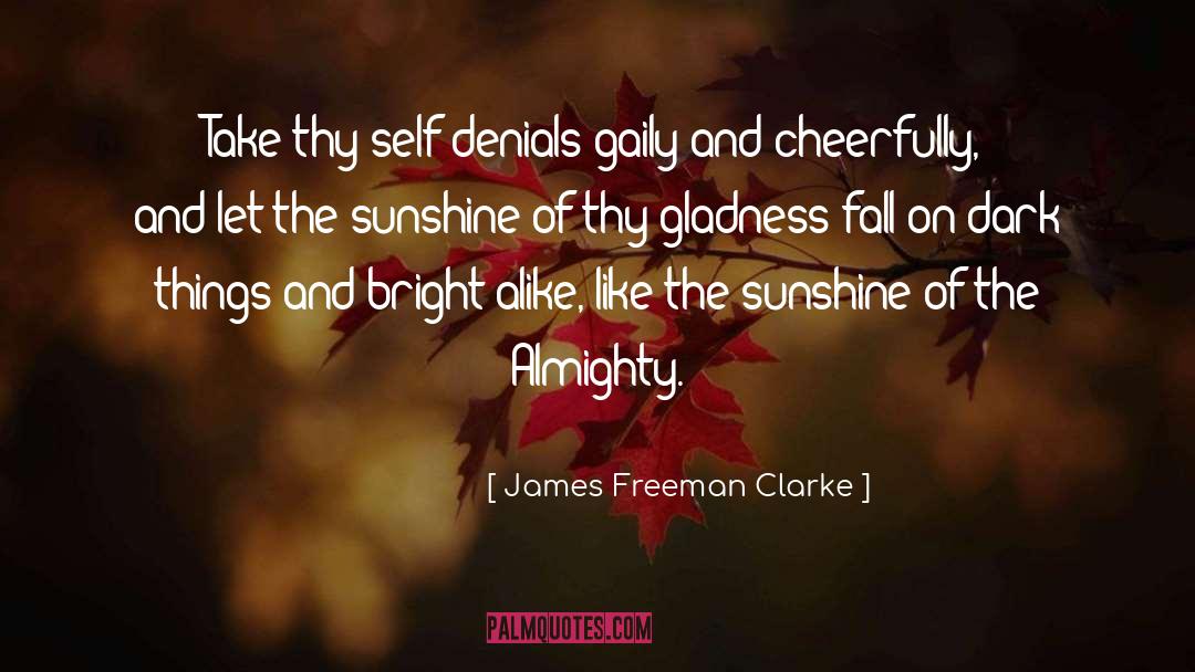 Dark Things quotes by James Freeman Clarke