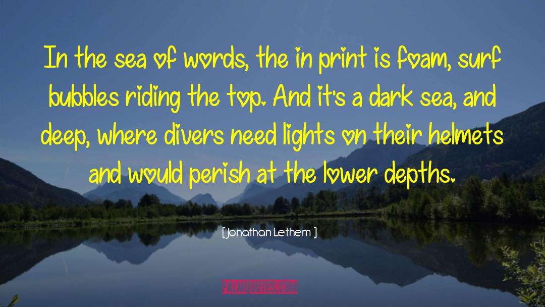 Dark Words quotes by Jonathan Lethem