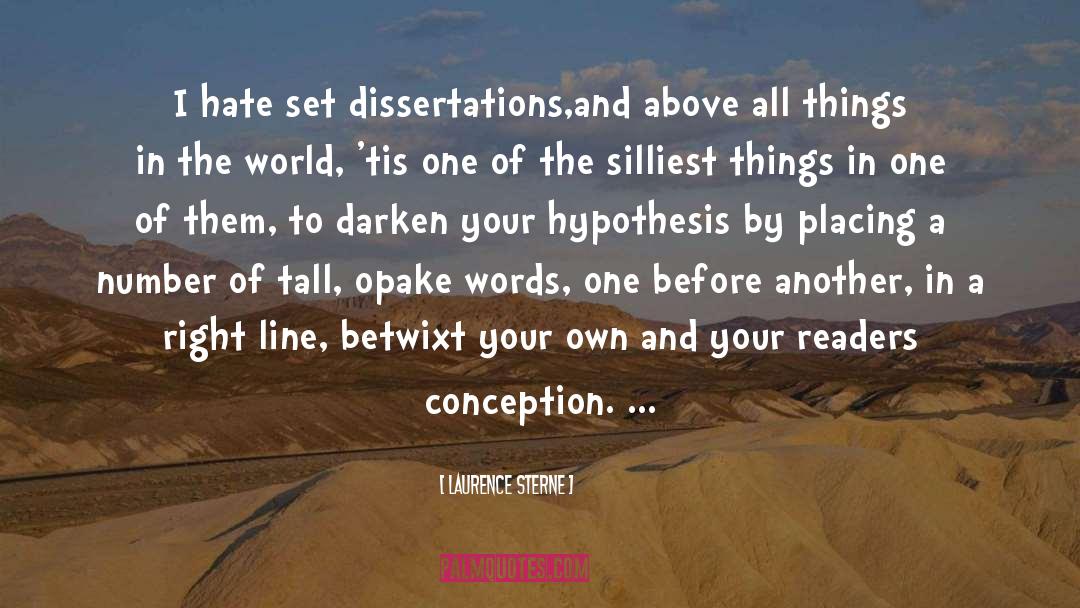 Darken quotes by Laurence Sterne