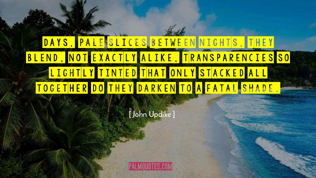 Darken quotes by John Updike