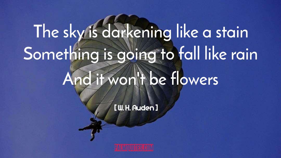 Darkening quotes by W. H. Auden