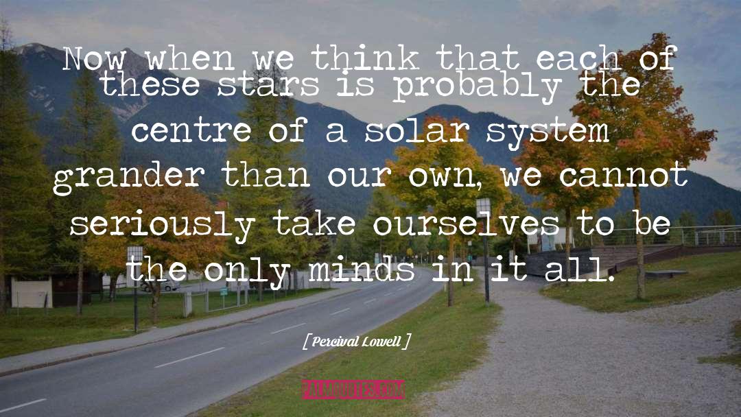 Darkening Stars quotes by Percival Lowell