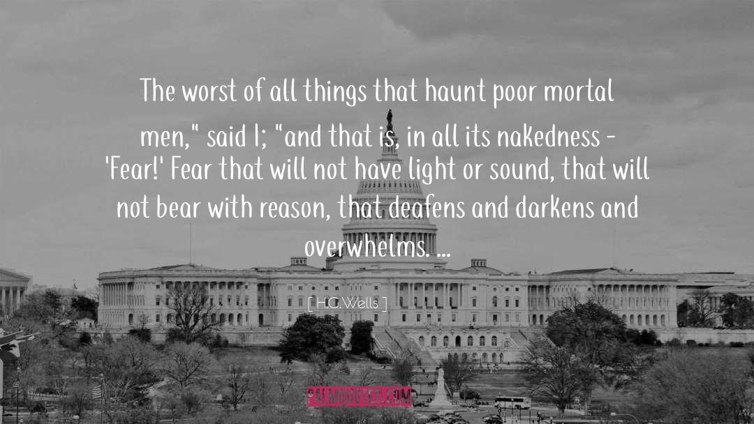 Darkens quotes by H.G.Wells