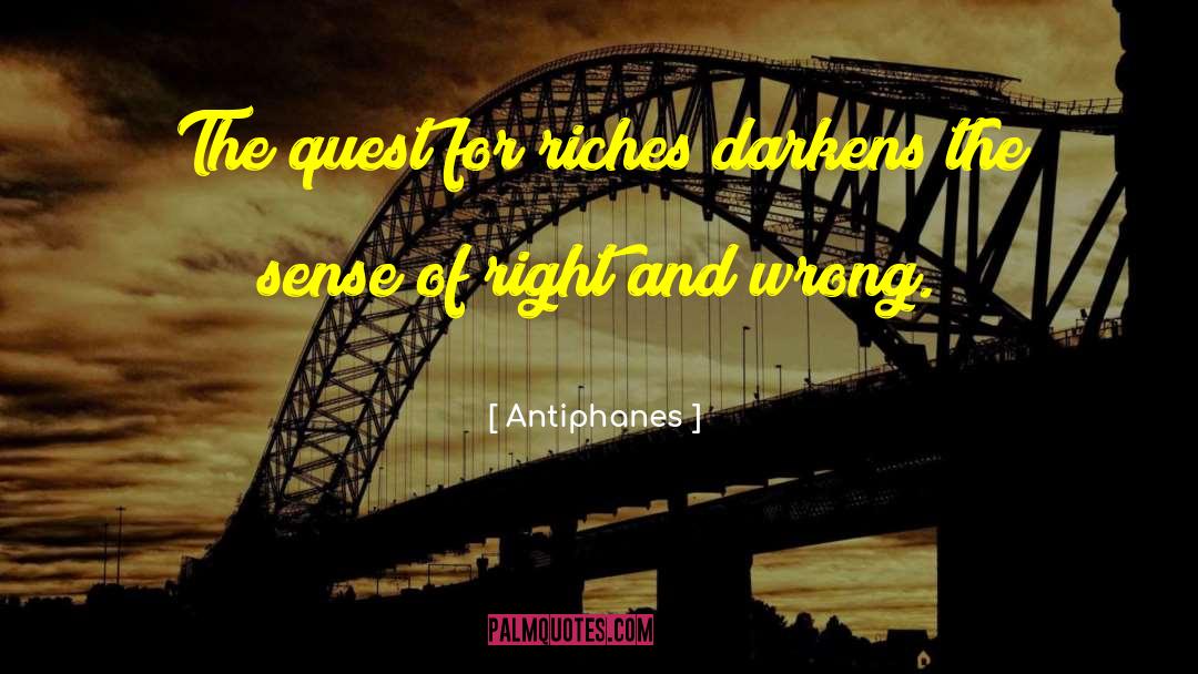 Darkens quotes by Antiphanes
