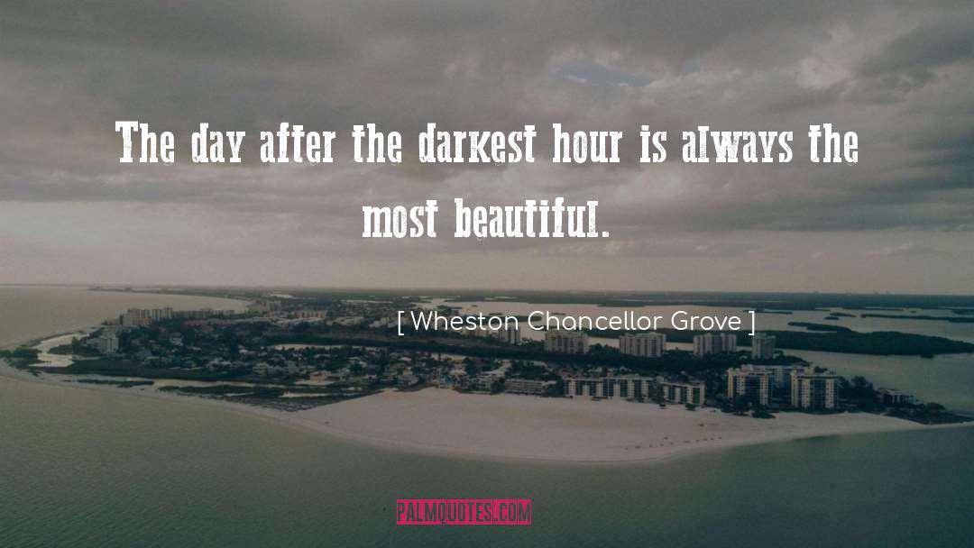 Darkest Hour quotes by Wheston Chancellor Grove