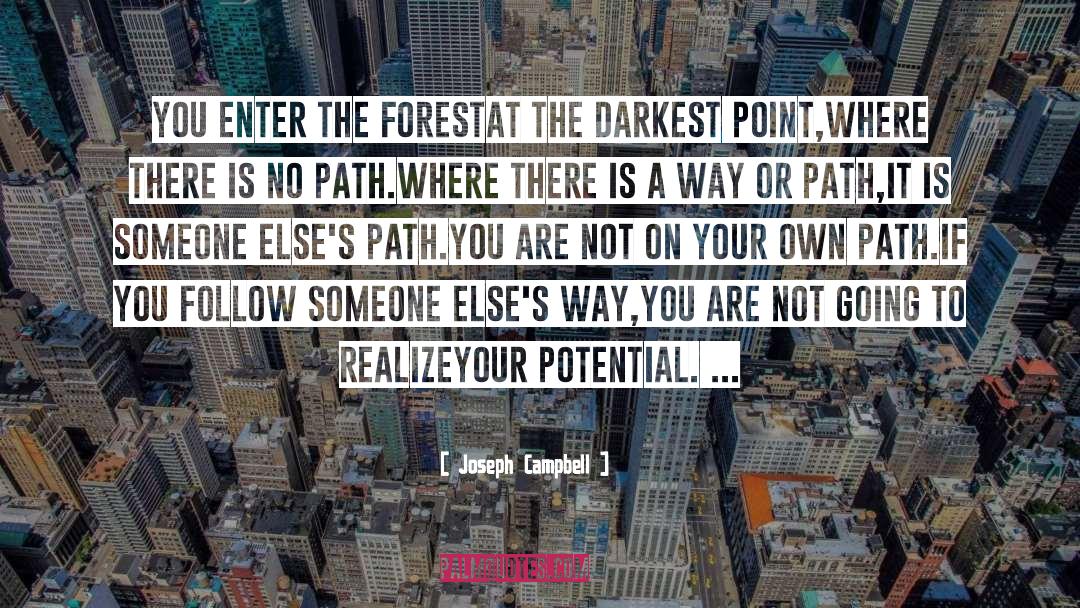 Darkest quotes by Joseph Campbell