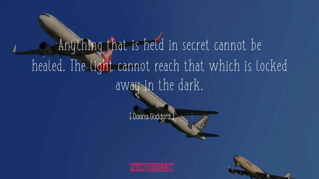 Darkness And Light quotes by Donna Goddard