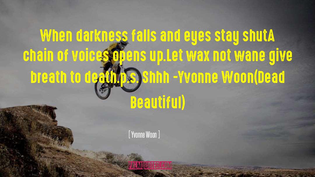 Darkness Falls quotes by Yvonne Woon