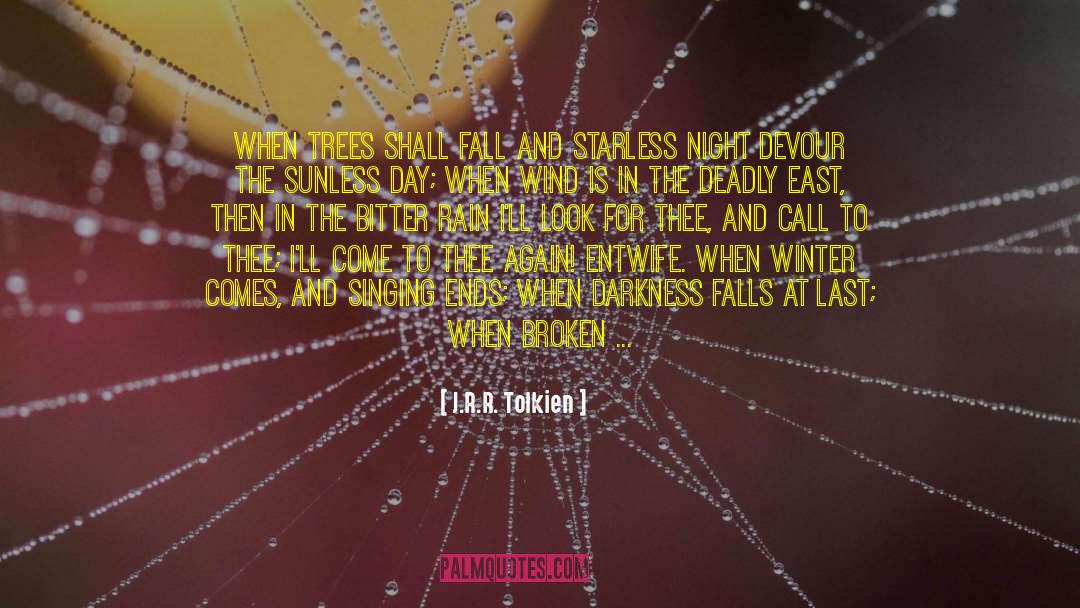 Darkness Falls quotes by J.R.R. Tolkien
