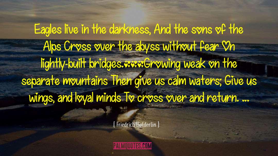 Darkness Falls quotes by Friedrich Holderlin