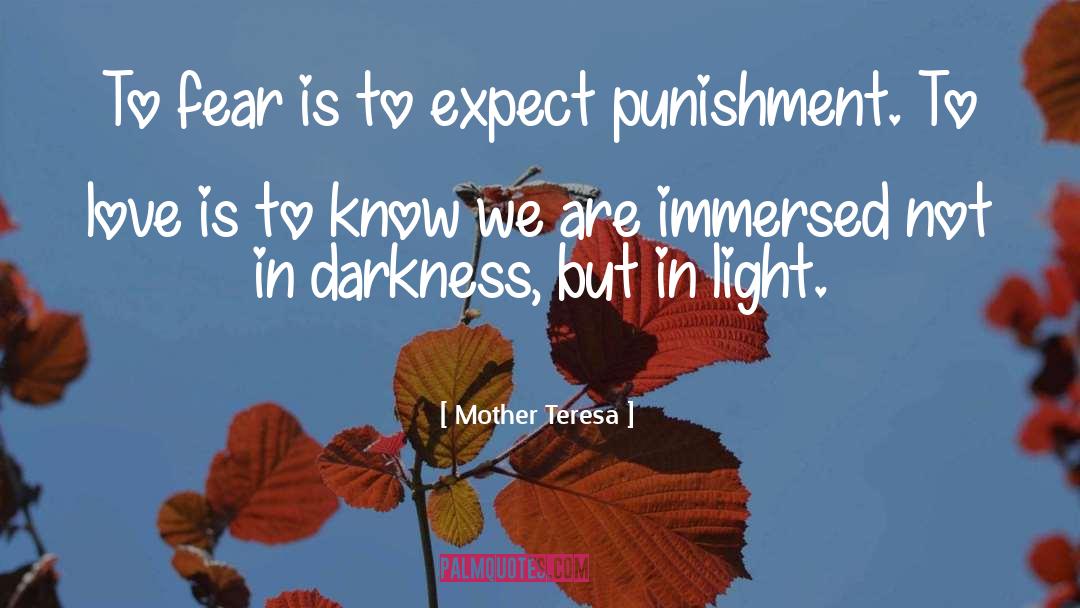 Darkness Light quotes by Mother Teresa