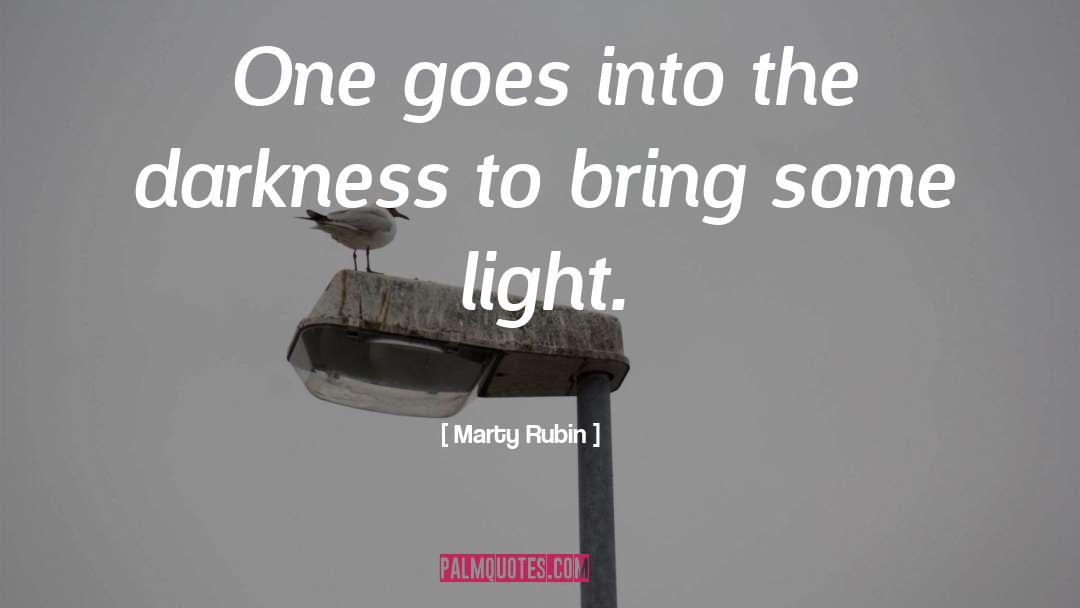 Darkness Light quotes by Marty Rubin