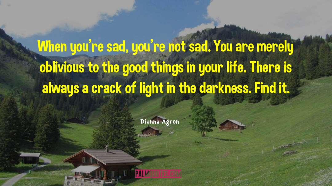Darkness To Light quotes by Dianna Agron
