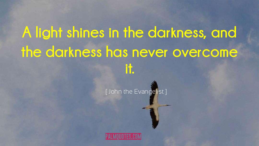 Darkness Will Not Overcome quotes by John The Evangelist