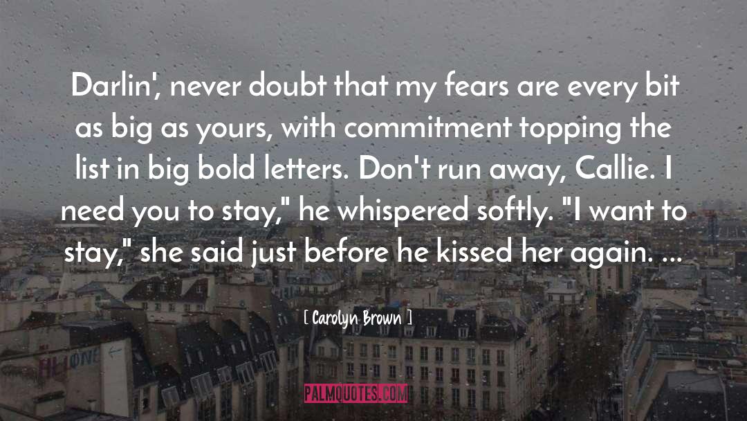 Darlin quotes by Carolyn Brown