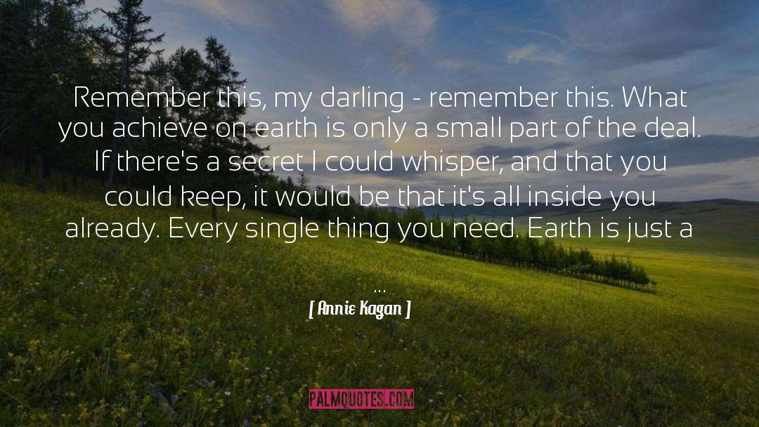 Darling quotes by Annie Kagan