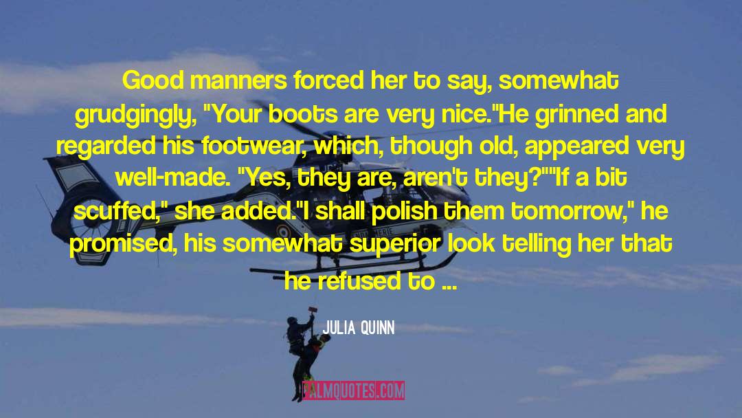 Darmanin Footwear quotes by Julia Quinn