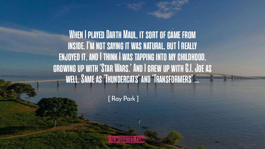 Darth Maul quotes by Ray Park