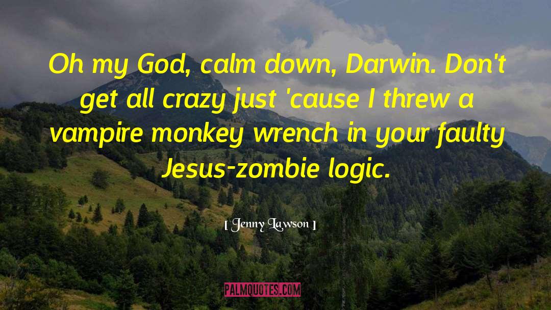 Darwin God quotes by Jenny Lawson