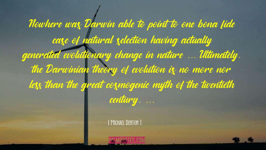 Darwin quotes by Michael Denton