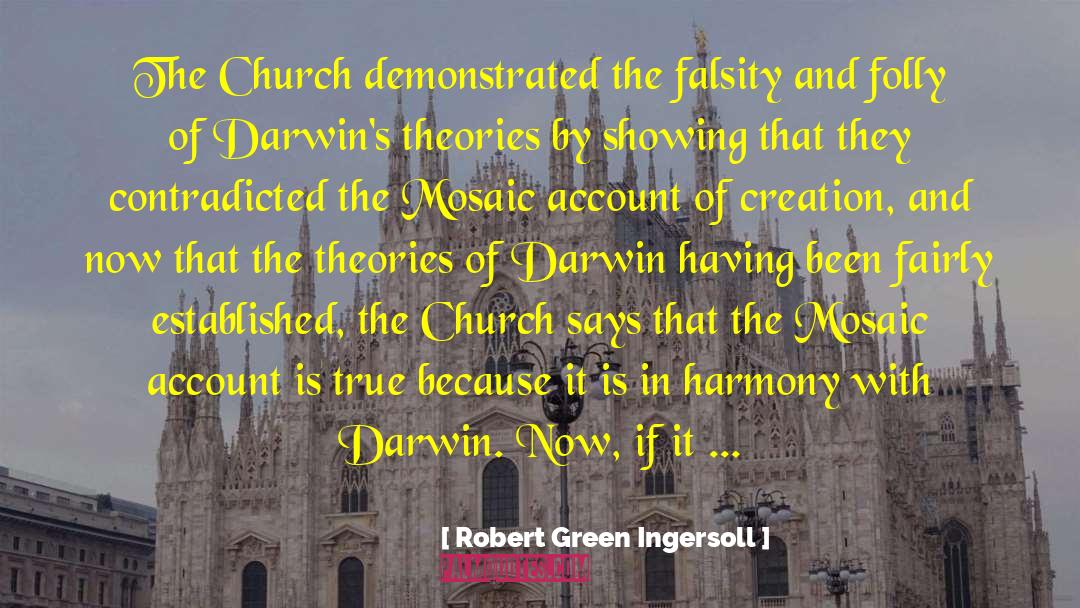 Darwin Tremor quotes by Robert Green Ingersoll