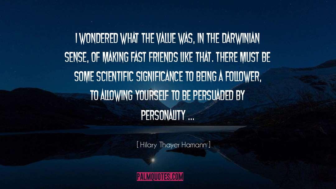 Darwinian quotes by Hilary Thayer Hamann