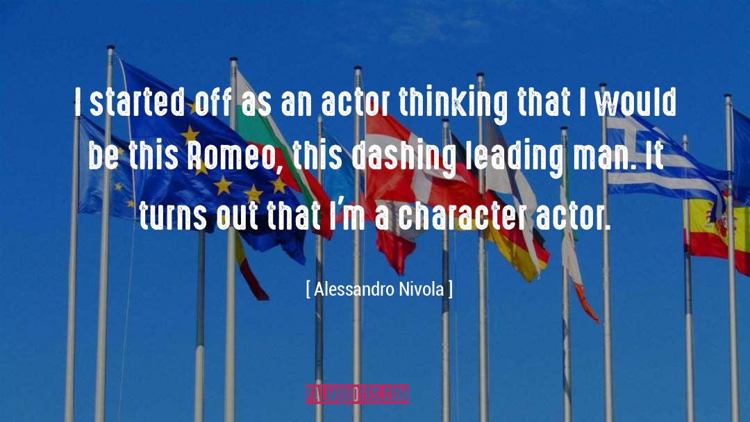 Dashing quotes by Alessandro Nivola