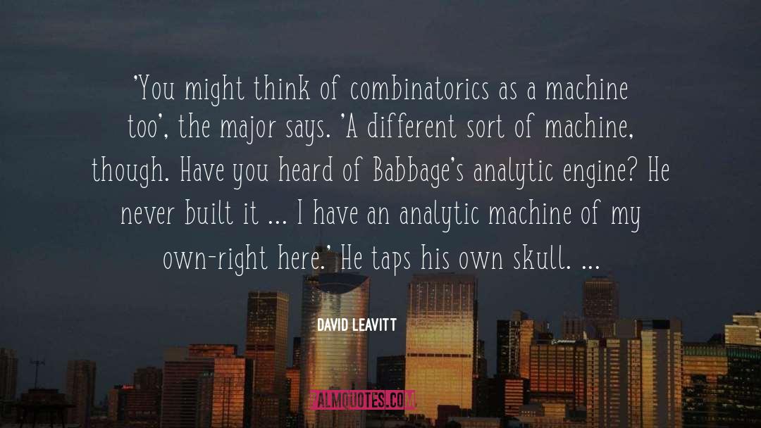 Data Analytic quotes by David Leavitt