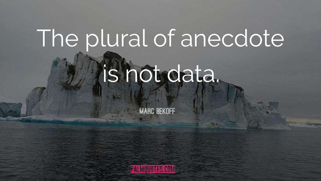 Data Analytic quotes by Marc Bekoff