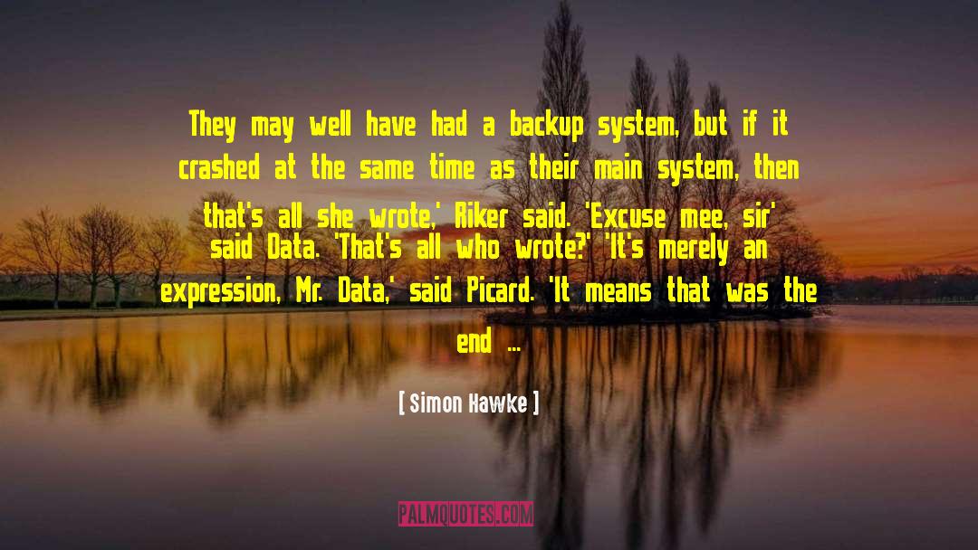 Data Collection quotes by Simon Hawke