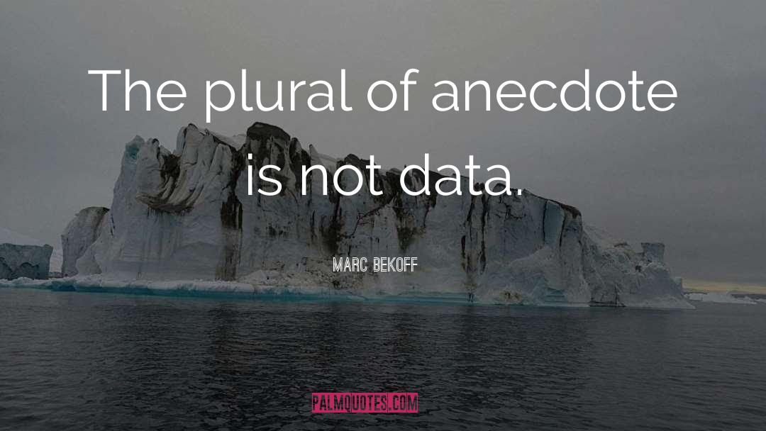 Data Is King quotes by Marc Bekoff