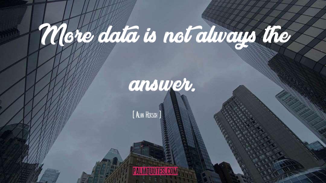 Data Is King quotes by Alan Hirsch