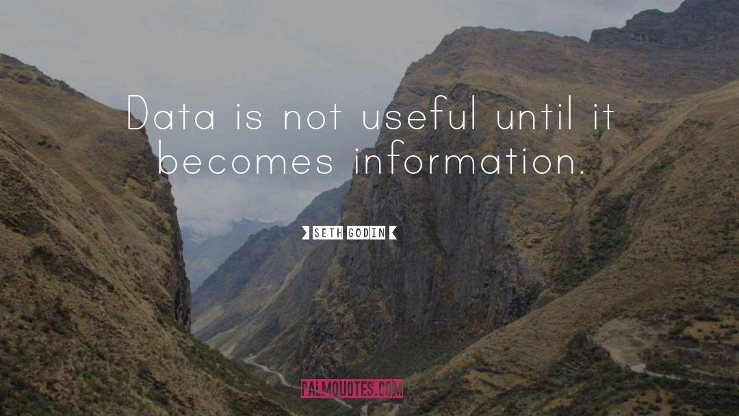 Data quotes by Seth Godin