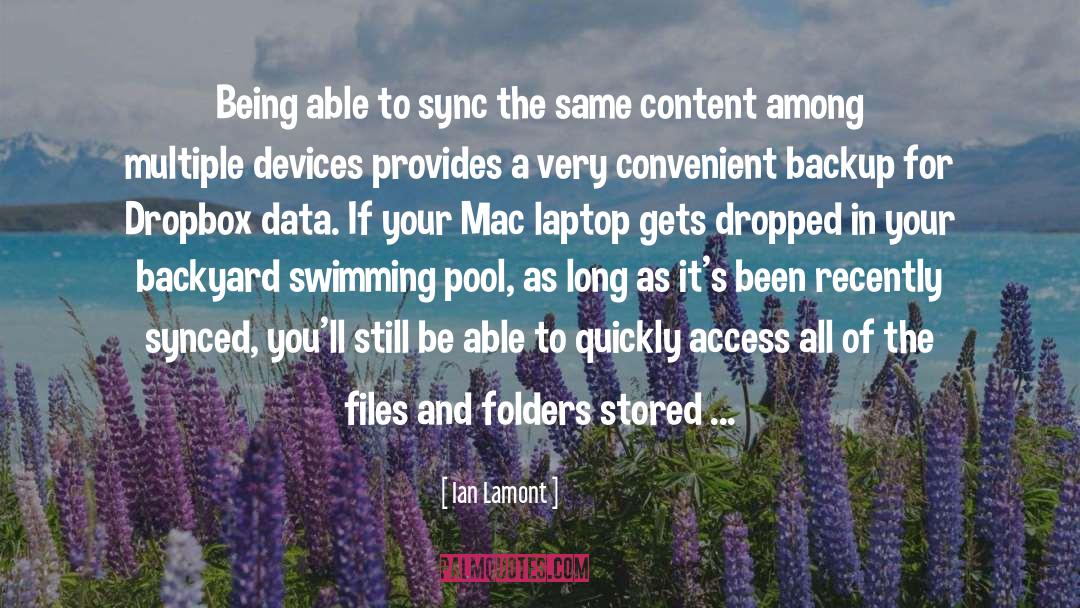 Data Storage quotes by Ian Lamont
