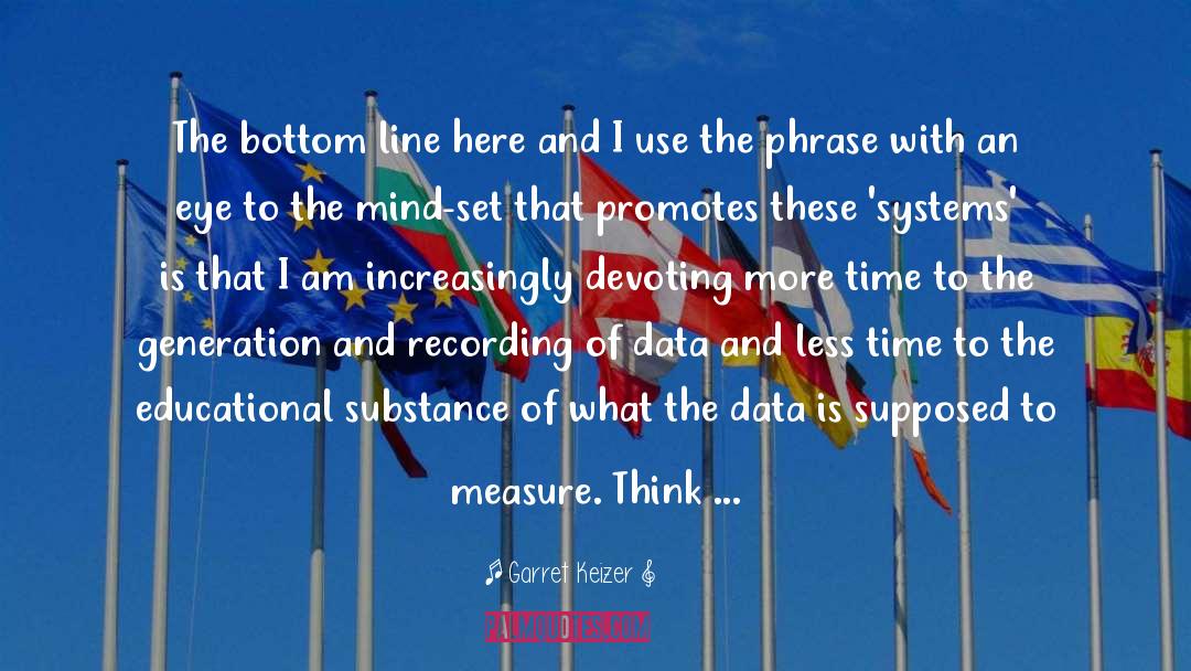 Data Visualization quotes by Garret Keizer