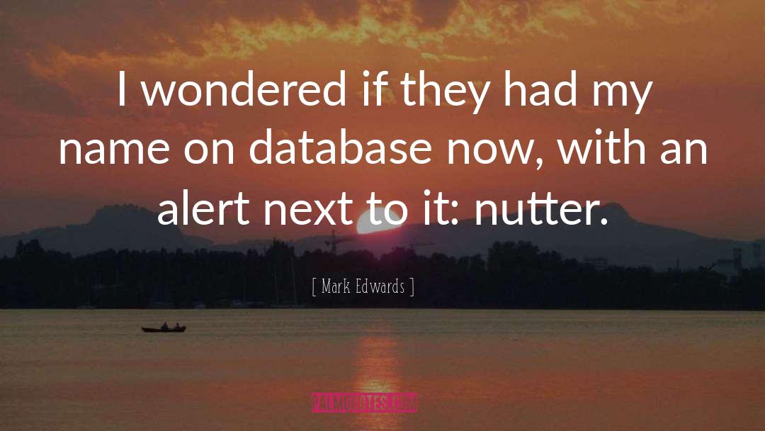 Database quotes by Mark Edwards