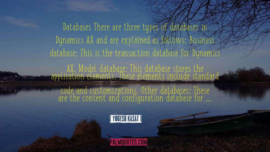 Database quotes by Yogesh Kasat