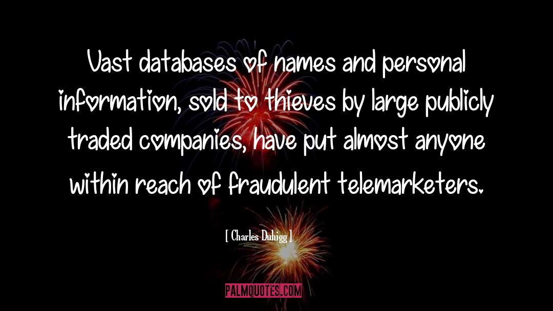 Databases quotes by Charles Duhigg